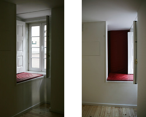 teambox - remodelação de uma casa na zona histórica de Lisboa - zona de leitura junto a uma janela